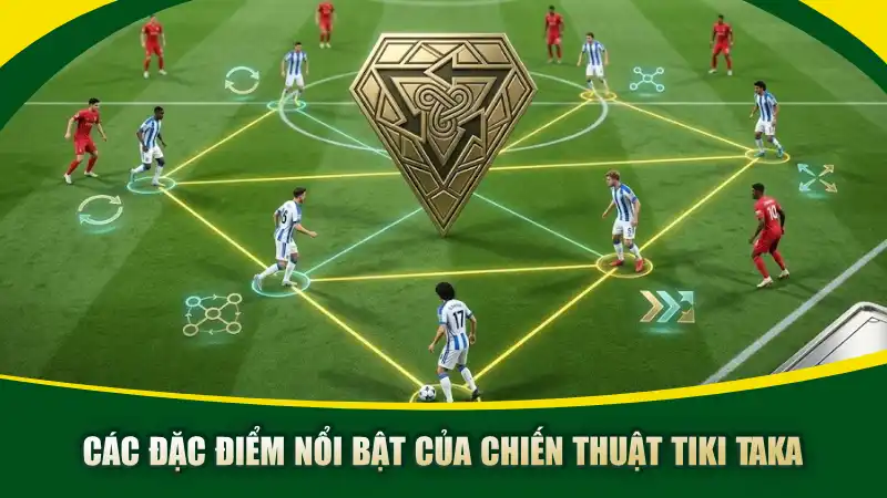 Các đặc điểm nổi bật của chiến thuật Tiki Taka