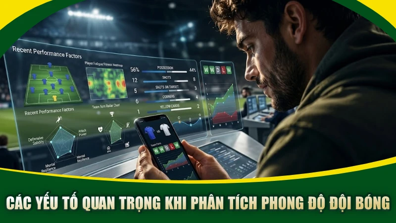 Các yếu tố quan trọng khi phân tích phong độ đội bóng