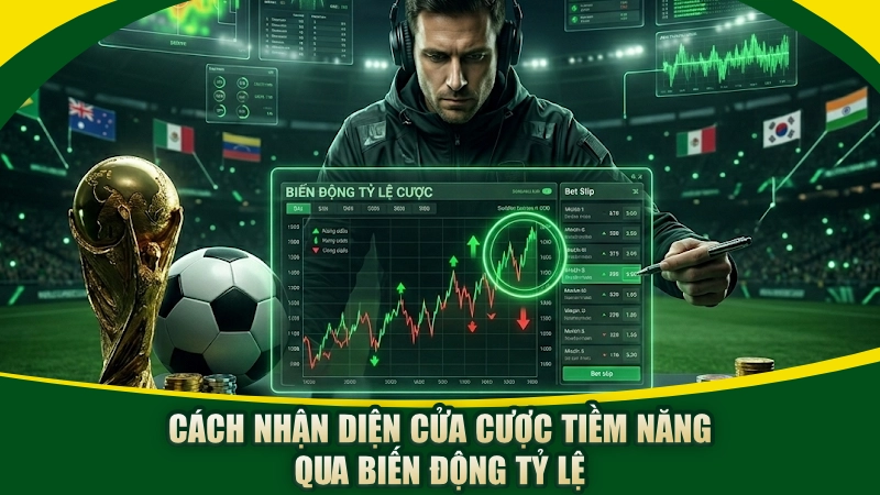 Cách nhận diện cửa cược tiềm năng qua biến động tỷ lệ