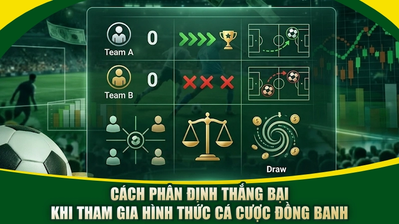 Cách phân định thắng bại khi tham gia hình thức cá cược đồng banh