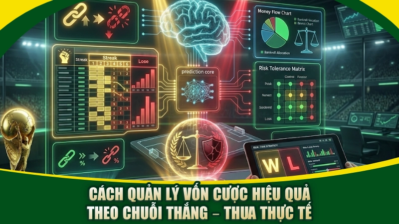 Cách quản lý vốn cược hiệu quả theo chuỗi thắng – thua thực tế