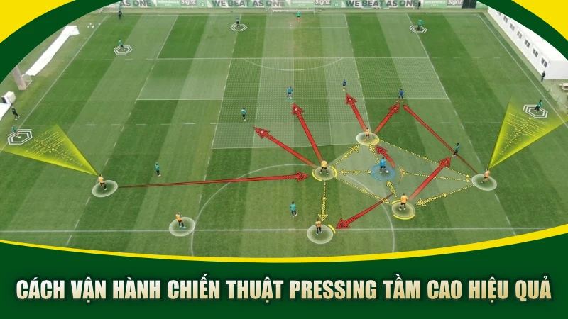 Cách vận hành chiến thuật pressing tầm cao hiệu quả