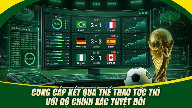 Cung cấp kết quả thể thao tức thì với độ chính xác tuyệt đối