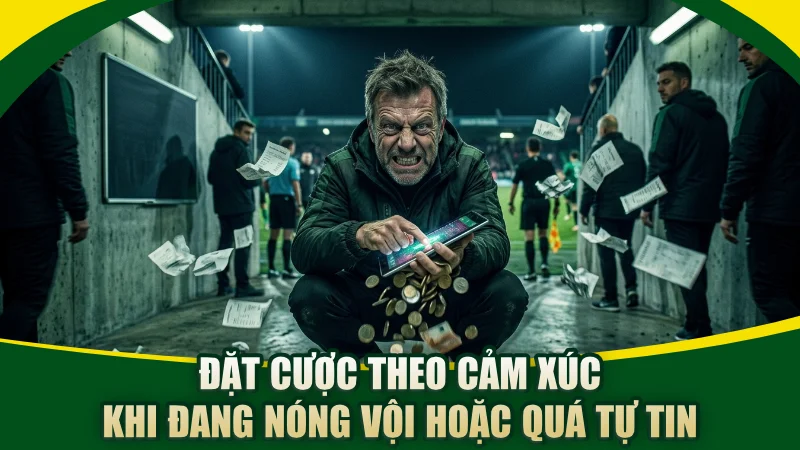 Đặt cược theo cảm xúc khi đang nóng vội hoặc quá tự tin