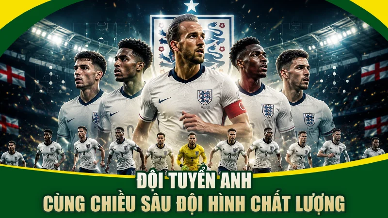 Đội tuyển Anh cùng chiều sâu đội hình chất lượng