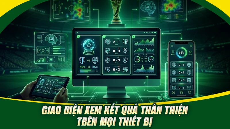 Giao diện xem kết quả thân thiện trên mọi thiết bị