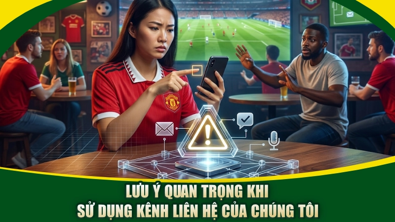 Lưu ý quan trọng khi sử dụng kênh liên hệ của chúng tôi