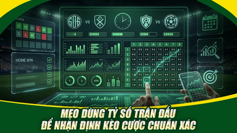 Mẹo dùng tỷ số trận đấu để nhận định kèo cược chuẩn xác