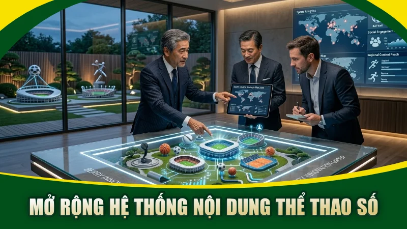 Mở rộng hệ thống nội dung thể thao số