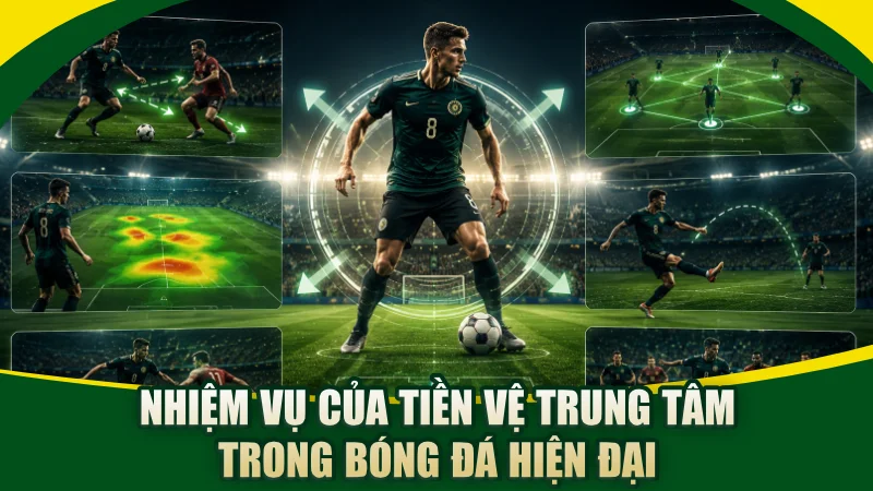 Nhiệm vụ của tiền vệ trung tâm trong bóng đá hiện đại