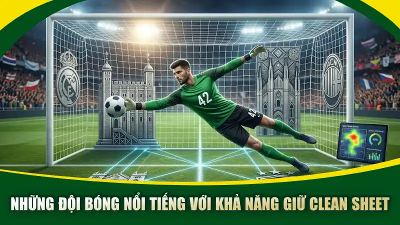 Những đội bóng nổi tiếng với khả năng giữ clean sheet