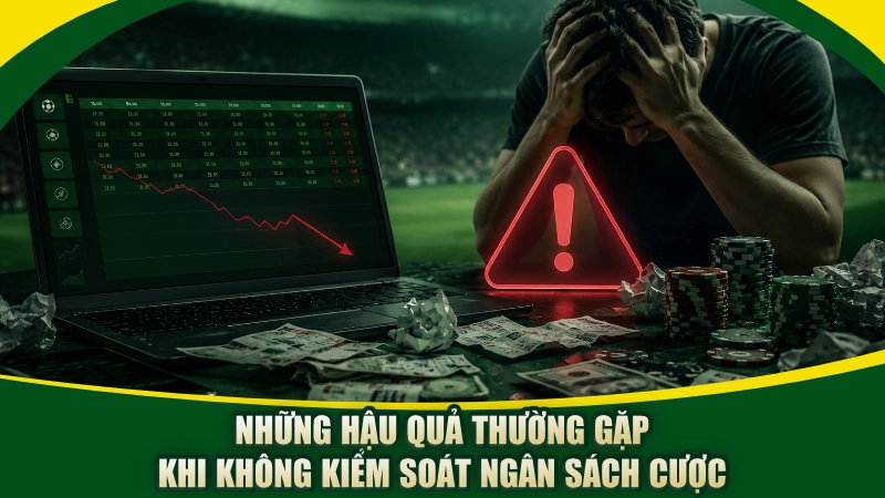 Những hậu quả thường gặp khi không kiểm soát ngân sách cược