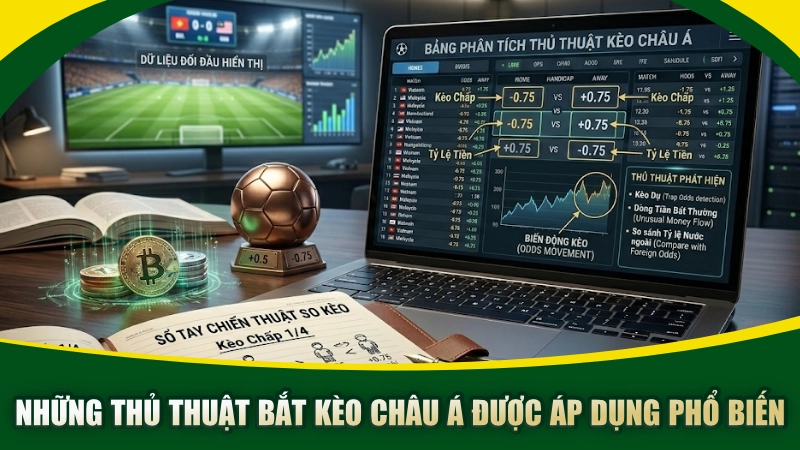 Những thủ thuật bắt kèo châu Á được áp dụng phổ biến