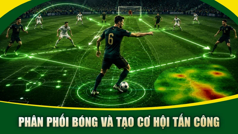 Phân phối bóng và tạo cơ hội tấn công
