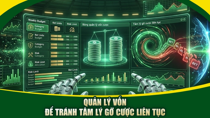 Quản lý vốn để tránh tâm lý gỡ cược liên tục