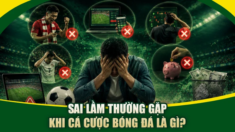 Sai lầm thường gặp khi cá cược bóng đá là gì?