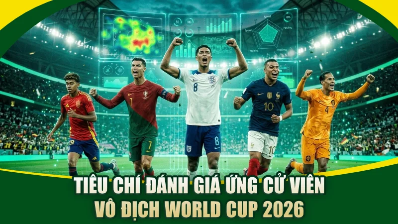 Tiêu chí đánh giá ứng cử viên vô địch World Cup 2026