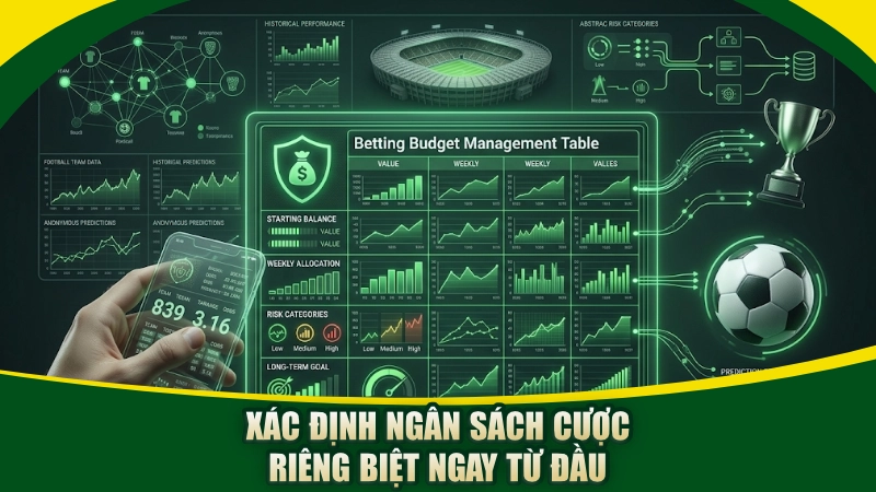 Xác định ngân sách cược riêng biệt ngay từ đầu