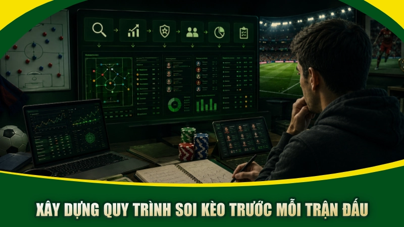 Xây dựng quy trình soi kèo trước mỗi trận đấu